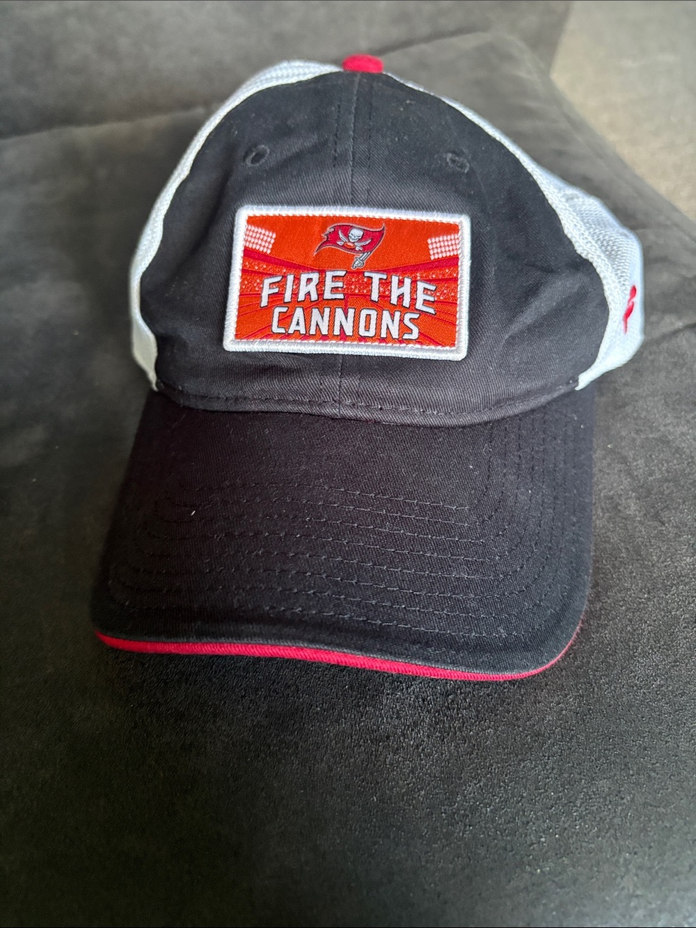 Fanatics Black and Red 'Fire the Cannons' Mesh Back Hat